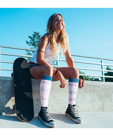 Compression Socks 7 Pairs for Men & Women | 15-20 mmHg Circulation Support | Ideal for Athletic, Nurse, Medical, Running | S-M Multicolor - Buy Online on GoSupps.com