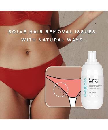 Ingrown Hair Treatment Oil | Prevents Ingrown Hair & Razor Bumps | Soothes Redness | Ideal for Bikini Area & Underarm | 1.7 fl. oz - Buy Online on GoSupps.com