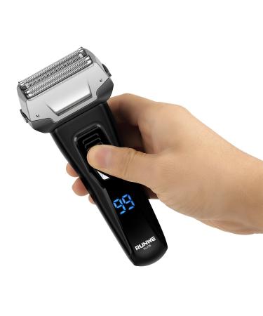 Runwe RS725 Men's Electric Razor - Cordless Foil Shaver with Pop-Up Beard Trimmer & LCD Display | Wet/Dry Shaving - International Shipping Available - Buy Online on GoSupps.com