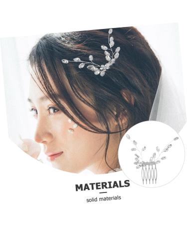 Beaupretty Hair Side Comb Small Side Comb Tiara Bridal Hair Accessories Rhinestone Hair Accessories Bridal Rhinestone Hair Comb Leaf Hair Comb Zinc Alloy Little Plum Blossom Wedding Bride - Buy Online on GoSupps.com