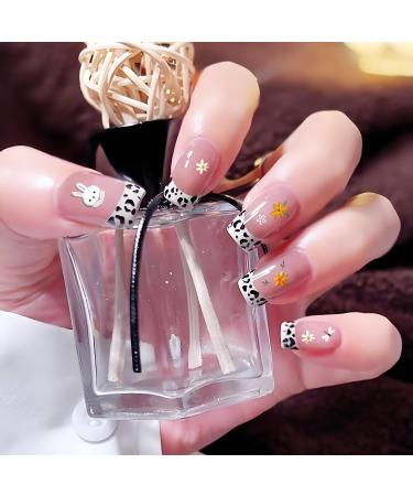 4 Sheets Flower Nail Art Stickers Spring Daisy Nail Decals 5D Embossed Nail Art Design Self Adhesive Nail Supplies Colorful Flower Nail Stickers for DIY Women Nail Decoration - Buy Online on GoSupps.com