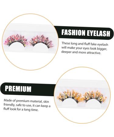 POPETPOP 6 Pairs Sequin False Eyelashes Women Fake Eyelash 3d Fake Lashes Glitter Lashes Sequin Lashes Lash Supplies False Makeup Eyelashes Sequin Diamond Artificial Fiber Girl Miss - Buy Online on GoSupps.com
