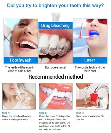 Indulgences Corner Teeth Whitening Essence | Sensitive Teeth Whitening Pen | Fast Tooth Stain Removal (4PCS) - Shop Now! - Buy Online on GoSupps.com
