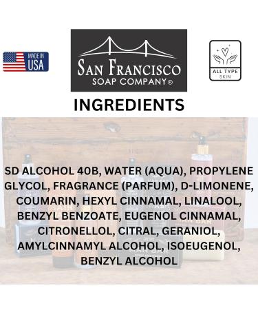 San Francisco Soap Company MAN BAR Cologne Mist Silver Sage and Bergamot - Long Lasting - Created with the Man in Mind - 6 fl oz - Buy Online on GoSupps.com