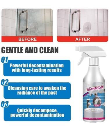 Luckydogss Stubborn Stains Cleaner - Powerful Bathroom Foaming Spray (60ml) - Effective Descaler for Tough Stains - Buy Online on GoSupps.com