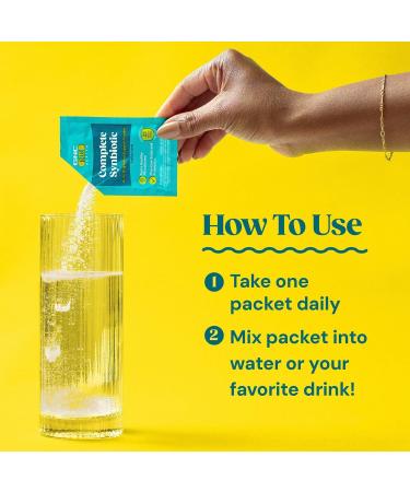 GNC Complete Synbiotic 4-in-1 Digestive Support Powder - Each Servings Contains Prebiotics Probiotics Post Biotics and Glutamine (30 Servings) - Buy Online on GoSupps.com