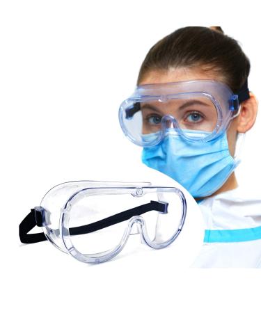 Medical Safety Goggles FDA Registered Anti-Fog Eye Protection Lab Goggles Splash Proof Nurse Goggles Clear