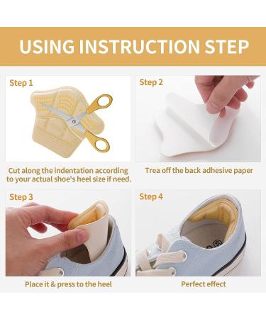 Molain High Heel Pads Inserts Liners for Blister Prevention - Beige & Black, 3 Pairs - Buy Online on GoSupps.com