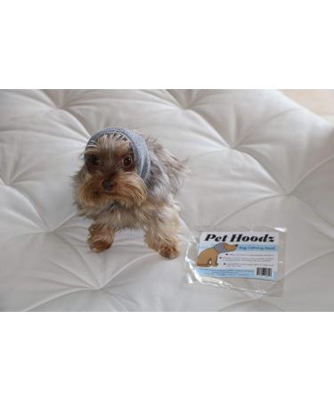 Pet Hoodz for Dog Anxiety | Soothing Ear Protection & Fur Care | Small Black & Blue Dog Ear Wraps - Buy Online on GoSupps.com