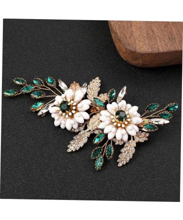 Ipetboom Bridal Hair Clips Wedding Hair Clips Flower Hairpin Hair Clips for Girls Flower Hair Side Comb Rhinestone Flower Hair Pins Hair Accessories Rose Gold Metal Vintage Bride - Buy Online on GoSupps.com