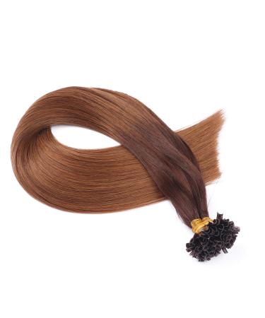 Premium Keratin Bonding #2/8 Ombre 60cm 50 Strands 1g 100% Remy U-Tip Hair Extensions | Novon Hair Extensions - Buy Online on GoSupps.com