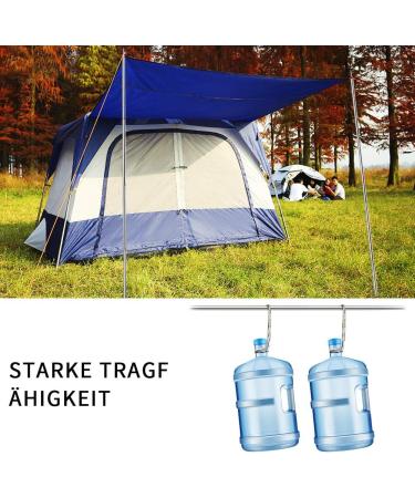 SANLIKE Adjustable Tarp Poles - 75in Camping Tent Poles - Portable Telescoping Awnings Canopy Rain Fly Shelter - Set of 2 Stainless Steel Tent Poles - Buy Online on GoSupps.com