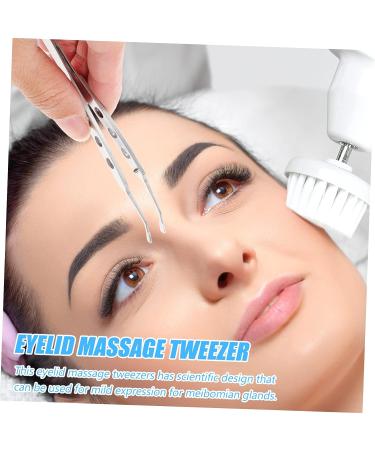 PLAFOPE Meibomian Gland Massage Forceps - Stainless Steel Pointy Tweezers for Eyelid Massage and Lash Extensions - Buy Online on GoSupps.com