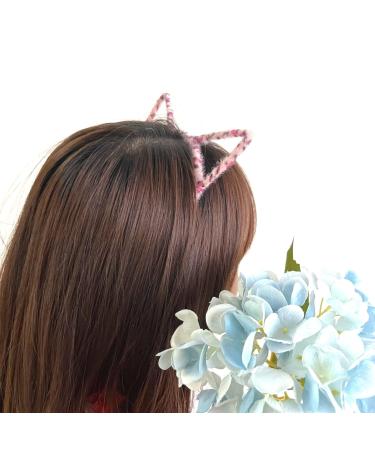 JZK Leopard Pattern Cat Ear Headband - Stylish Hair Band for Women & Girls | Perfect for Parties Makeup & Souvenirs - Buy Online on GoSupps.com
