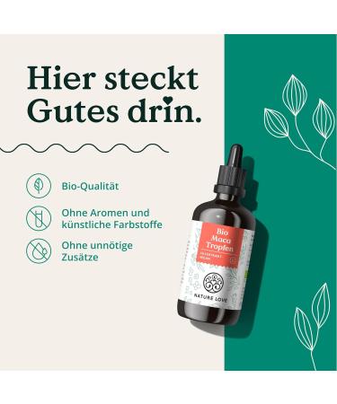 Organic Maca Drops 100ml - 11 000mg Maca Root Extract per Dose | Vegan Alternative to Capsules & Powder - Black Red & Yellow Shapes - Ships Internationally from Germany - Buy Online on GoSupps.com