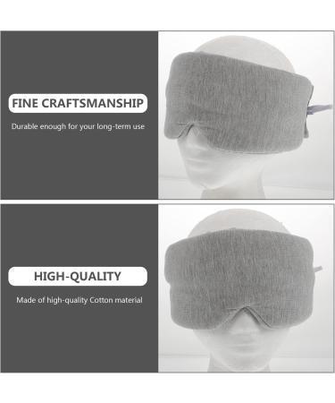 Buy EXCEART 1pc Sleep Mask Eye Cover - Ultimate Comfort for Travel & Naps Full Shading Cotton Eye Shades for Women Grey - Buy Online on GoSupps.com