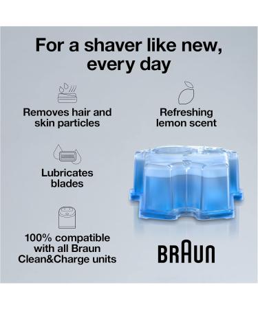 Braun Series 8 8453cc Electric Shaver + Braun Clean & Renew Refill Cartridges (6 Pack) Electric Shaver+ Shaver 6 Pack - Buy Online on GoSupps.com