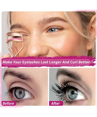 100 Pieces Eyelash Curler Refills Silicone Eyelash Curler Pads Eye Lash Curler Refills Eyelash Curler Replacement Pads Eyelash Curler Refills Fit Universal Eyelash Curler (Pink) - Buy Online on GoSupps.com