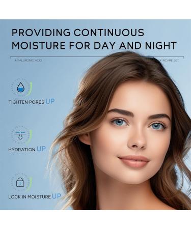 Teenage Girls Gifts Skincare Set Hyaluronic Acid Skin Care Sets & Kits Facial Kit Pamper Sets for Women Gifts Travel Size Face Care Set-Serum-Moisturizer-Eye Cream Hydrating Protect Skin Barrier - Buy Online on GoSupps.com