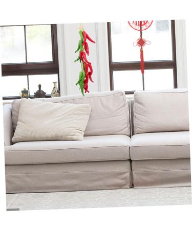 Alipis 2pcs String Simulated Chili Skewers Pepper Decor Simulation Fake Vegetable Props Red Chili - Buy Online on GoSupps.com