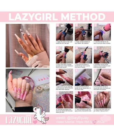 SXC Cosmetics Poly Extension Gel Nail Kit All in One Gel Nail Art Starter Kit for Beginners (Lazygirl Series) - Buy Online on GoSupps.com