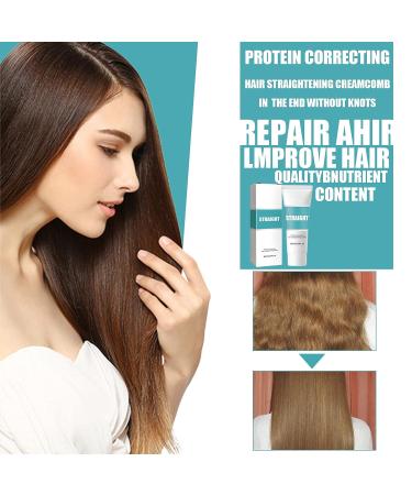 Keratin Protein Hair Treatment Straightening Cream - Repairs Frizz, Split Ends - Buy Online on GoSupps.com