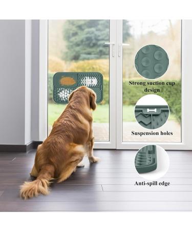 Buy Coomazy Large Dog Lick Mat with Spatula & Brush Perfect for Bathing & Coat Care | International Shipping Available - Buy Online on GoSupps.com