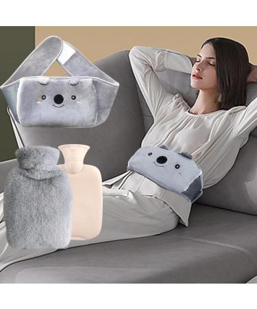Tarkdak Koala Cozy Hot Water Bottle 1L - Soft Heating Belt with Fluffy Cover for Kids & Adults - Ideal for Pain Relief & Comfort - Buy Online on GoSupps.com