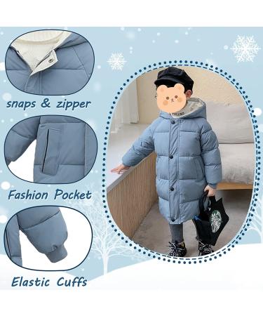 Milkiwai Kids Down Padded Coat - Boys & Girls Winter Jacket, Blue (Size 3-8) - Buy Online on GoSupps.com