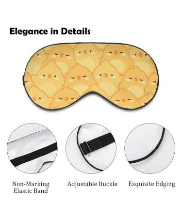 Cute Chicken Sleep Mask - Adjustable Strap Eye Cover for Yoga, Travel, and Night Nap - Buy Online on GoSupps.com