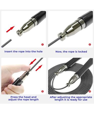 Primafit Pro Speed Jump Rope for Adults | Adjustable 3m Fitness Jump Rope with Weights 2 Ball Bearings & Anti-Slip Handles - Perfect for Boxing MMA & CrossFit - Buy Online on GoSupps.com