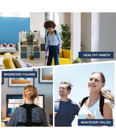 Adjustable Posture Corrector for Women & Men - Breathable Back Brace Invisible Support & Pain Relief Solutions - Buy Online on GoSupps.com