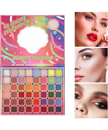Eye Shadow Palette - Eye Shadow Make Up Palette Makeup 48 Colors | Eye Shadow Natural Long Lasting High Pigmented Eyeshadow Shimmer Glitter For Women Beginner Girls - Buy Online on GoSupps.com