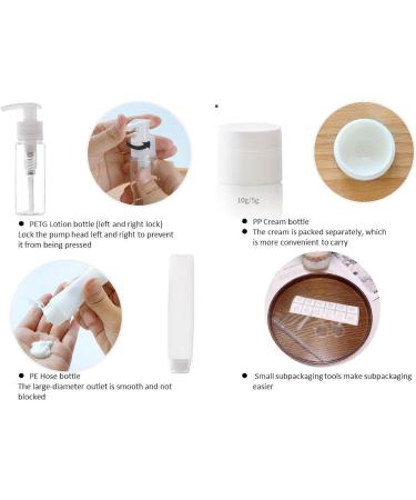 LuHaKiDu TSA Approved Travel Size Bottles Kit - Pack of 13 | Refillable Airless Pump & Foam Bottles for Liquid | Travel Essentials - Buy Online on GoSupps.com
