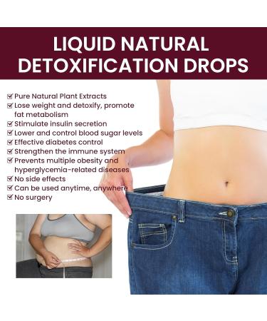 rabuu Natural Slimming Detox Drops Body Care Supplement For Weight Management And Detoxification Easy To Use Liquid Formula - Buy Online on GoSupps.com