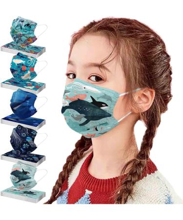 Buy WEXCV 50-Pack Killer Whale 3D Cartoon Fabric Masks for Kids - Disposable Breathable Dustproof Cloth Bandanas - International Shipping Available - Buy Online on GoSupps.com