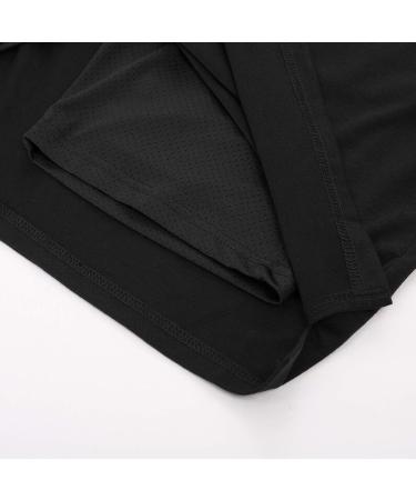 JACK SMITH Women's Stretchy Knee Length Skort with Drawstring Waist & Pockets - Black XL - Buy Online on GoSupps.com