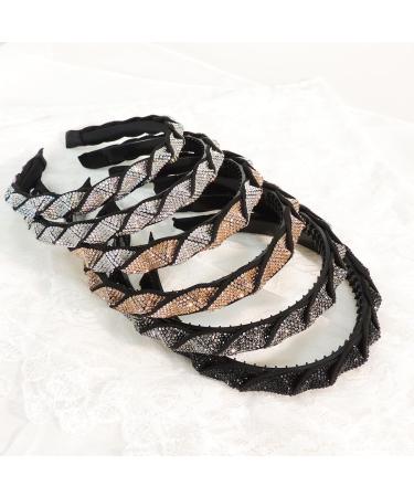 scicent Hair Accessories for Women 2 Pieces Vintage Head Band Crystal Hairbands for Girls Non-Slip Rhinestone Head Band for Party Bridal Head Hoops for Ladies Elegant Hair Band for Prom - 29203 - Buy Online on GoSupps.com