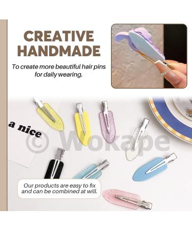 Wokape 100Pcs 1.4 Inch Metal Duck Billed Hair Clips for Women Styling, Silver Alligator Clips for Hair - Pack of 100 - Buy Online on GoSupps.com