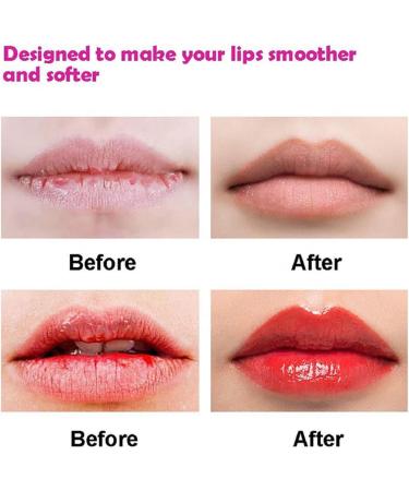 Double-Sided Soft Silicone Lip Exfoliating Brushes - Green Pink 2 Pcs - Buy Online on GoSupps.com