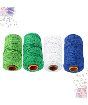 Amosfun 4 Roll Wickelsil Knitting Cord - Natural Cooking Yarn Macrame Accessories & DIY Craft Cotton Cord for Tinkering and Bakery Projects - Buy Online on GoSupps.com