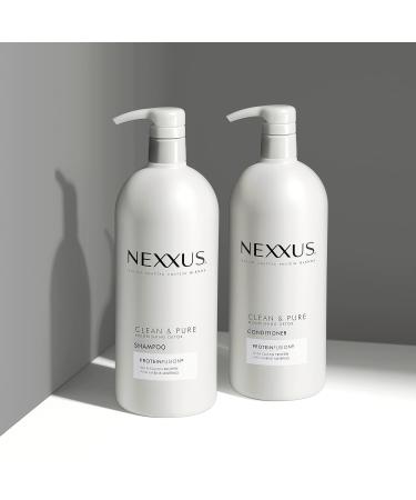 Nexxus Clean and Pure Clarifying Shampoo & Conditioner 2-Pack - ProteinFusion, Paraben-Free, Salon Quality - 33.8 oz - Buy Online on GoSupps.com