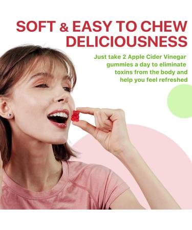 Rsgrt Apple Cider Vinegar Gummies with Vitamin B12 & Folic Acid | 60 Vegan Gummies for Weight Management | High-Strength ACV for Men & Women - Buy Online on GoSupps.com
