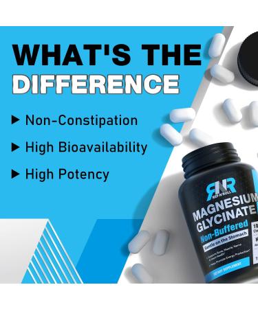 High Absorption 300mg Magnesium Glycinate Tablets for Bone, Muscle, Nerve & Heart Health - 90 Ct - Buy Online on GoSupps.com