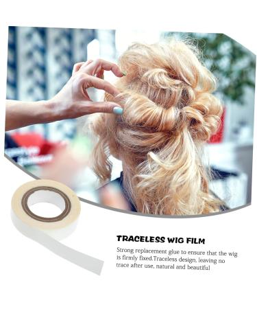 HONMEET 1 Roll Wig Film Lace Wig Tape Strips Hair Glue for Lace Wigs Hair Tape Toupee Adhesive Tape Hair Extension Tape Lace Front Wig Tape Ultra Hold Lace Tape for Wigs Tissue White 4.70X4.70X1.30CM White - Buy Online on GoSupps.com