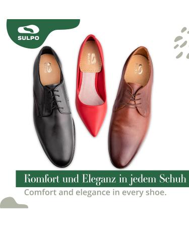 SULPO Leather Heel Cushion with Latex Foam Pad - 2 Pairs Beige - Size 42-46 for Ultimate Comfort - Buy Online on GoSupps.com