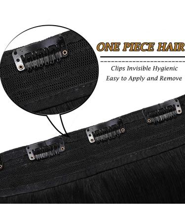 Shop UK Fashion: 100% Remy Real Hair Clip-In Extensions - Thick Weft Smooth 60cm/105g - Color 01 Black - Buy Online on GoSupps.com