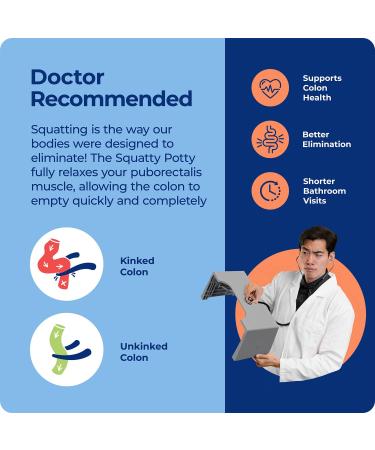 Squatty Potty Porta Traveler Foldable Toilet Stool - 7 Height - Gray | Compact & Portable Solution for Travel - Buy Online on GoSupps.com