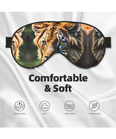 SSIMOO African Animals Print Eye Mask - Double-Sided Soft Light Blocking for Better Sleep Quality - International Shipping Available - Buy Online on GoSupps.com
