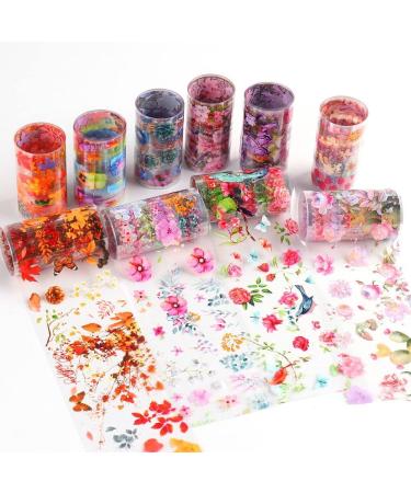 10 Rolls/Box Hot Manicure Transfer Decals DIY Maple Leaf Floral Nail Foil Stickers For Nail Art Decorations - Buy Online on GoSupps.com